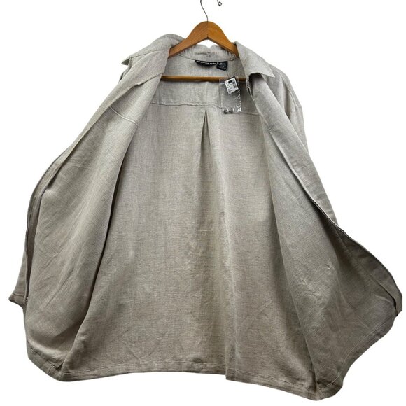 Jacque & KoKo “Together” Womens Oversized Shacket Linen-Blend Jacket Sz18/20 - Picture 5 of 7